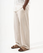 Beige Linen Pants