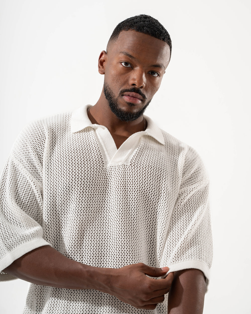 White Knitted Shirt