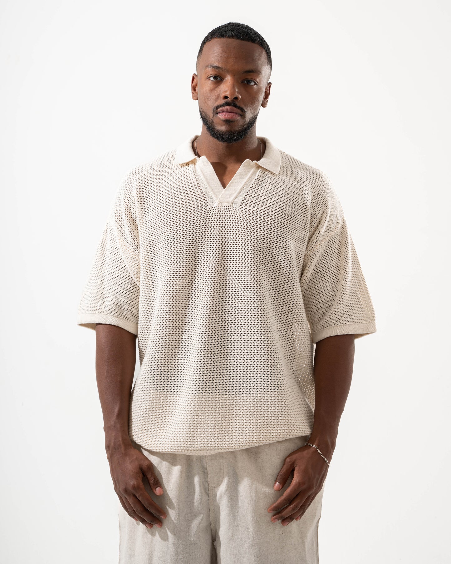 Beige Knitted Shirt