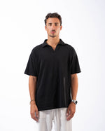 Black T-shirt Polo