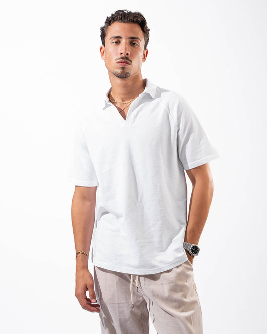 White T-Shirt Polo