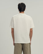 Embroidered T-shirt in Off white