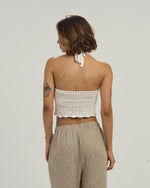 Crochet Halter Top – White