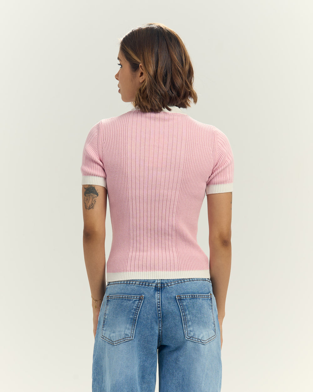 Knit Tee In Pink