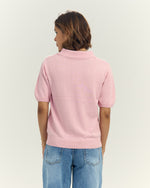 Women Knit In Pink