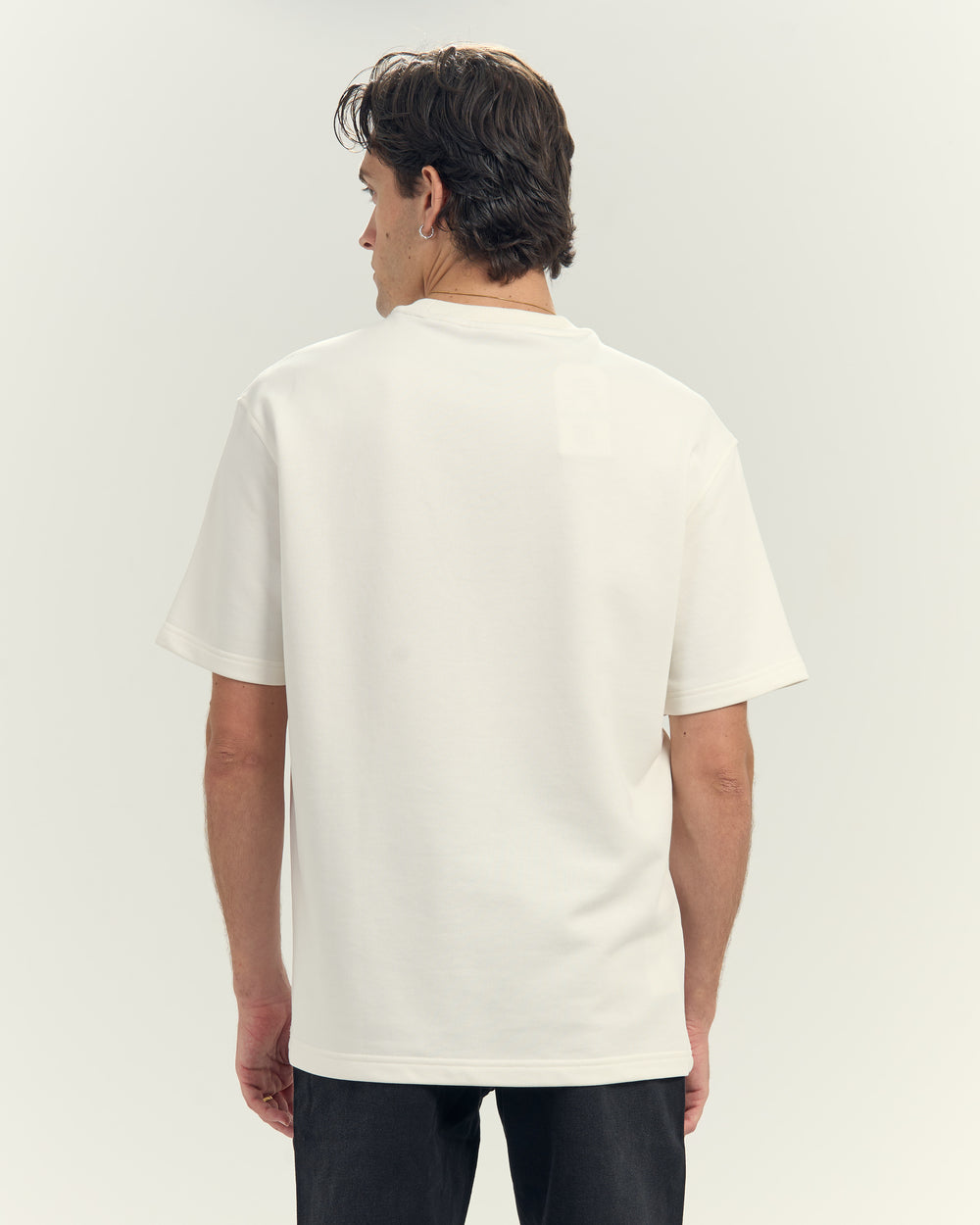Oversized Pocket Tee In Off White