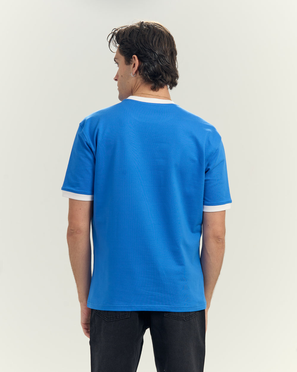 Ringer Tee in Blue