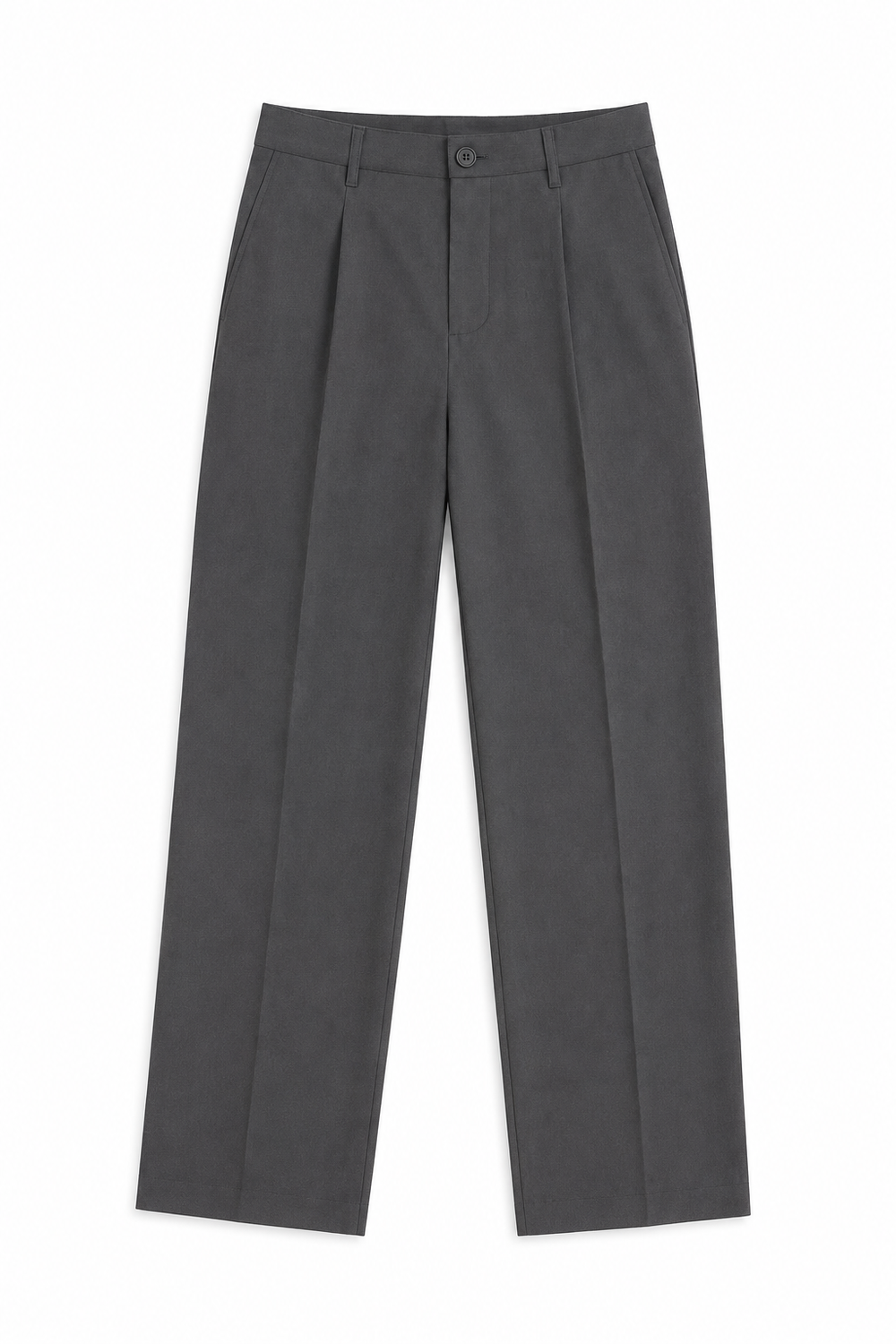 Men's Tailored Smart-Casual Pleated Trousers Grey