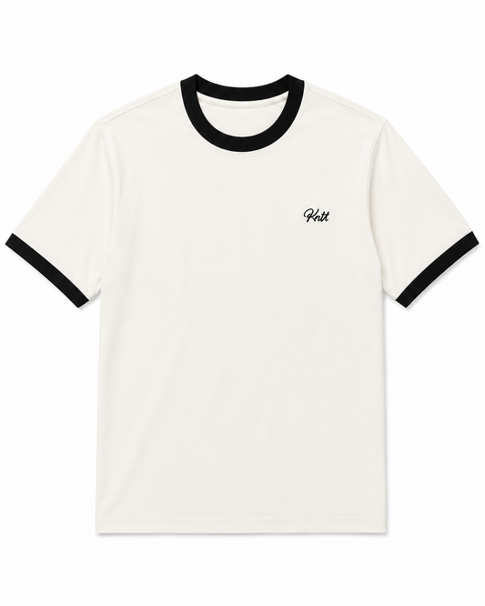 Ringer Tee Off White