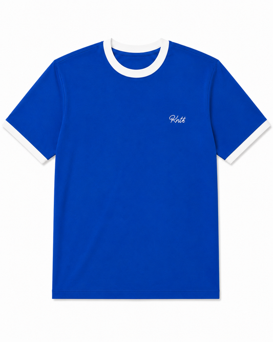 Ringer Tee in Blue