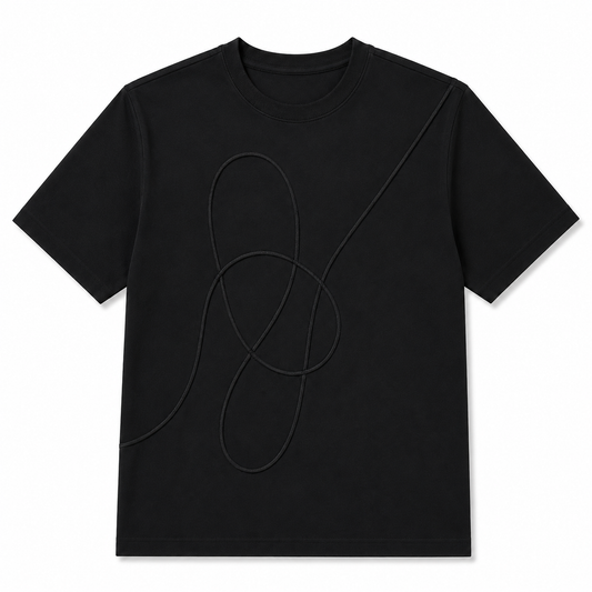 Embroidered T-shirt In Black