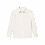 Classic Pinstripe Shirt In Beige