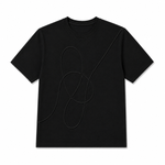 Embroidered T-shirt In Black
