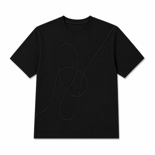 Embroidered T-shirt In Black