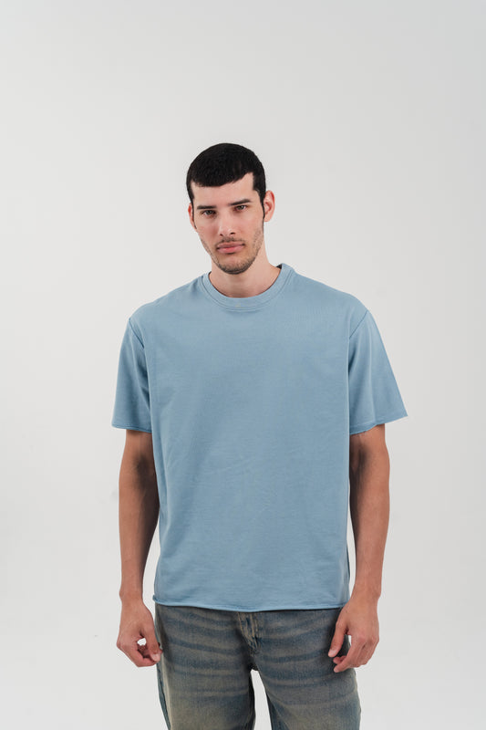Basic Oversized T-shirt - Sky Blue