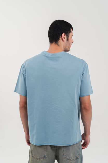 Basic Oversized T-shirt - Sky Blue