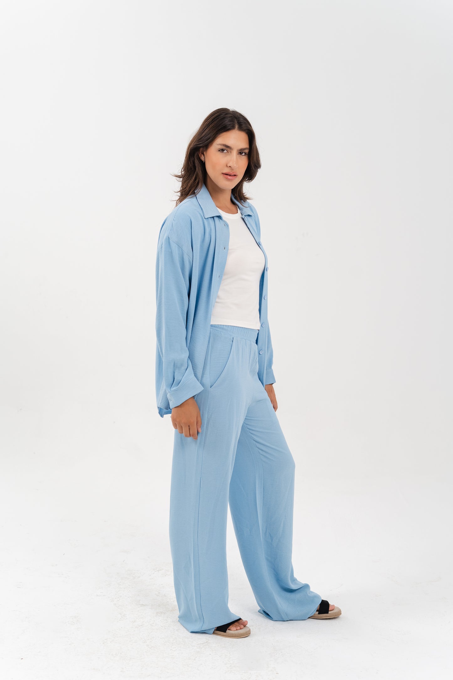 Casual Sky Blue 2-Piece Set