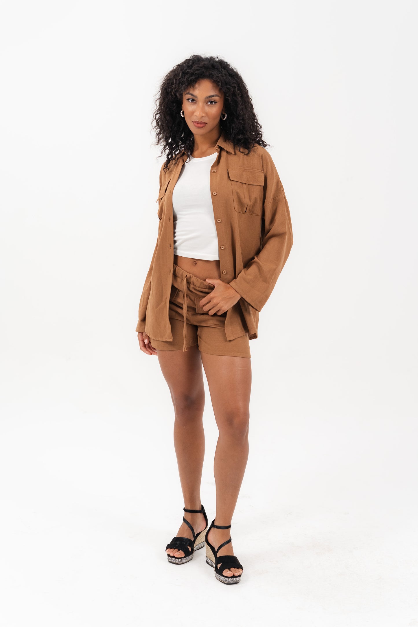 Essentials 2-Piece Brown Set