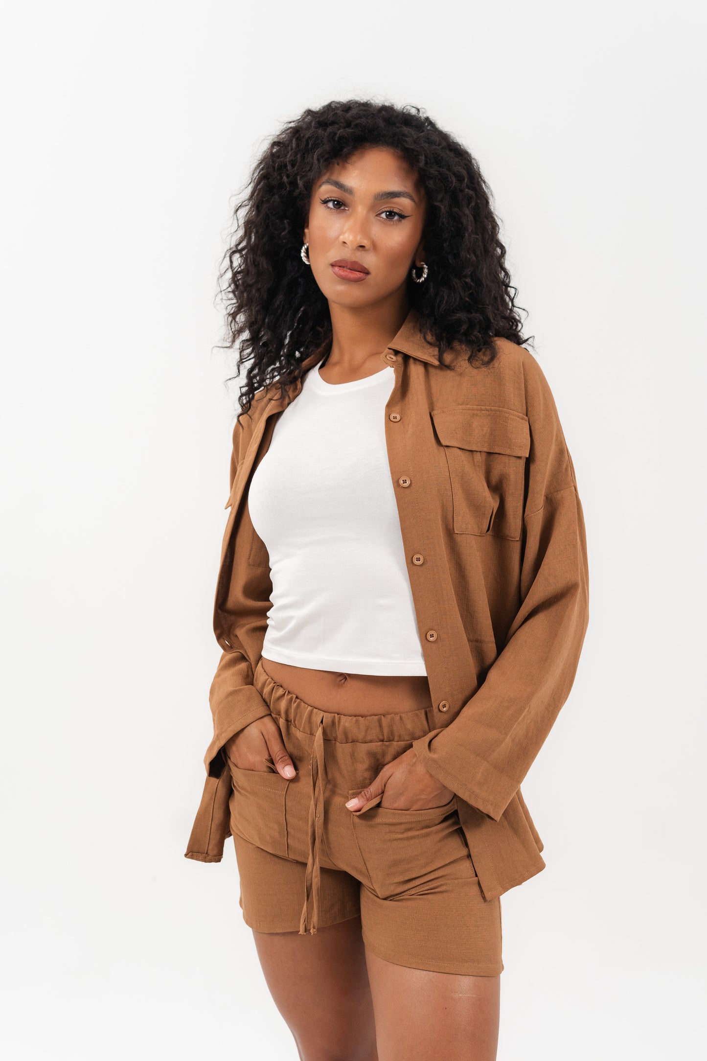 Essentials 2-Piece Brown Set