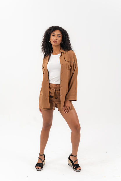 Essentials 2-Piece Brown Set