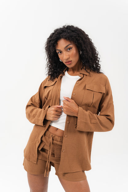 Essentials 2-Piece Brown Set