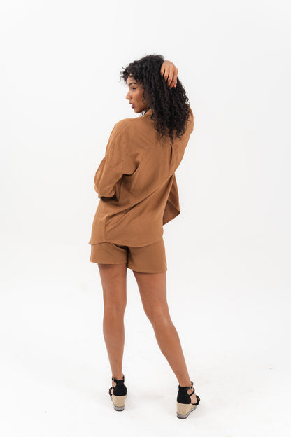 Essentials 2-Piece Brown Set