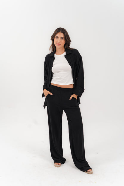 Casual Black 2-Piece Set