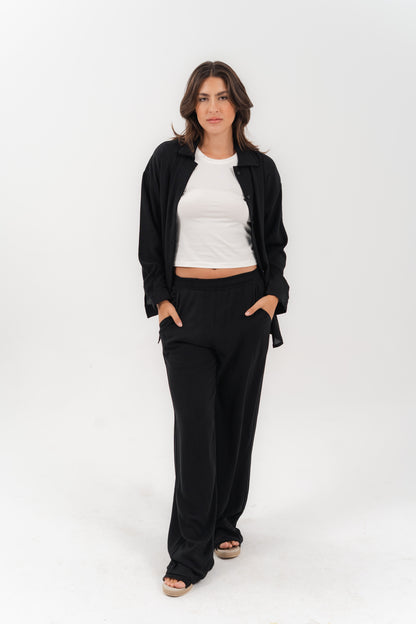 Casual Black 2-Piece Set