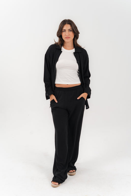 Casual Black 2-Piece Set