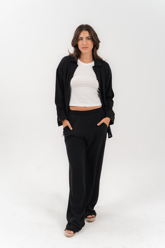 Casual Black 2-Piece Set