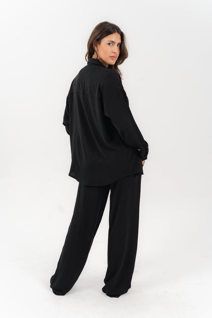 Casual Black 2-Piece Set