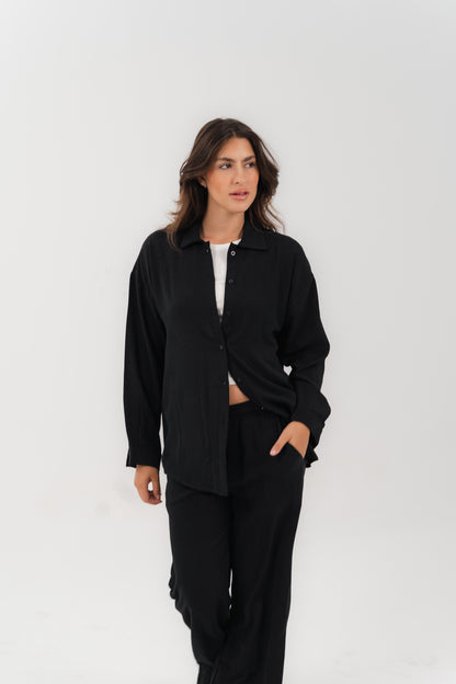 Casual Black 2-Piece Set