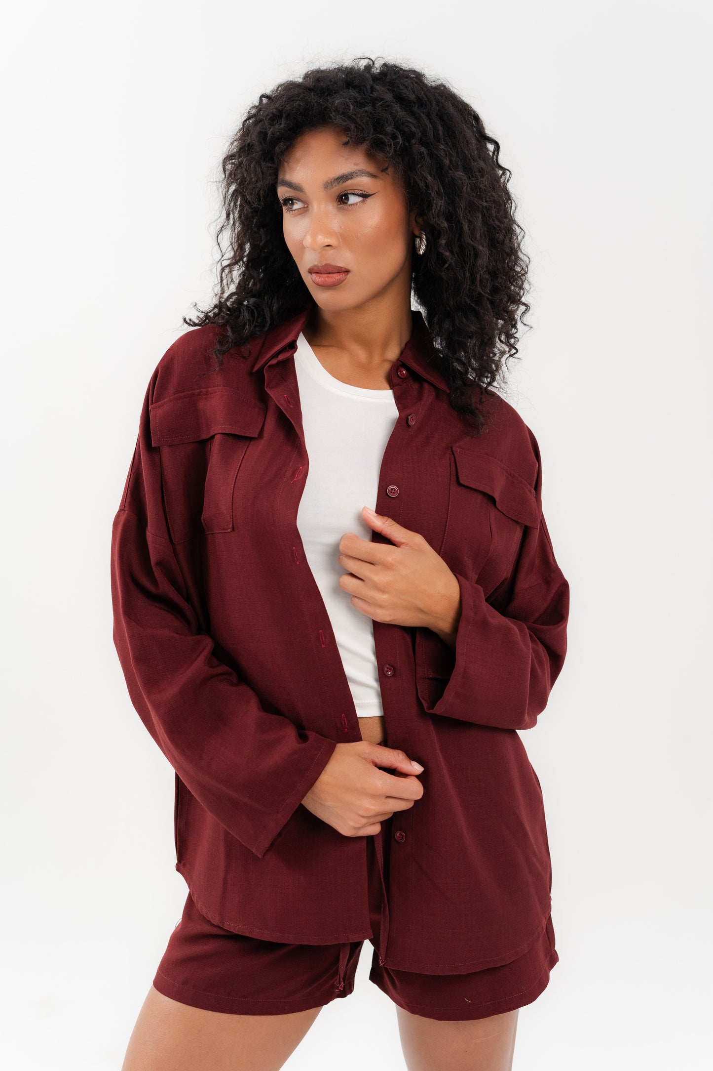 Essentials 2-Piece Burgundy Set