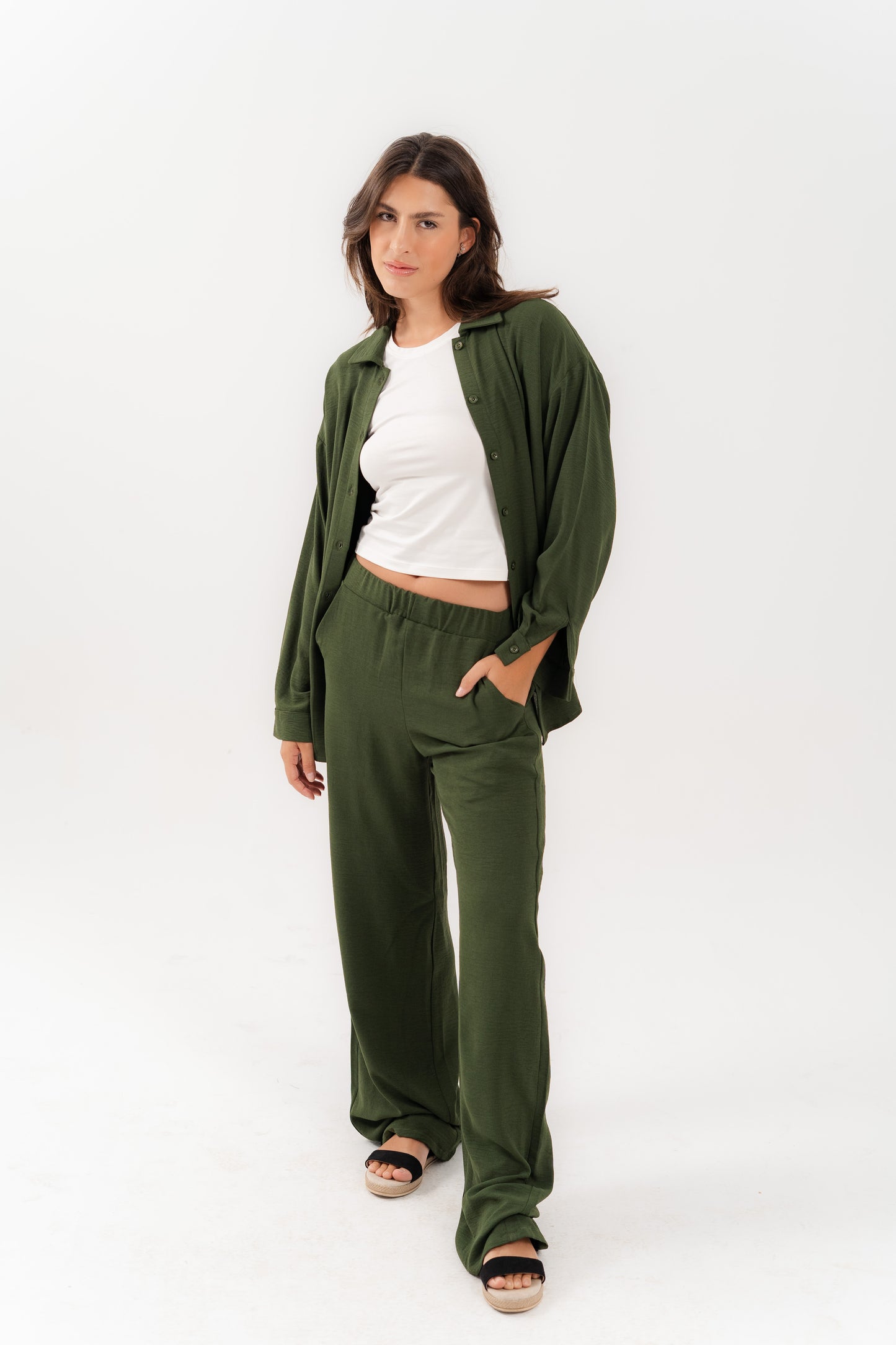 Casual Olive 2-Piece Set