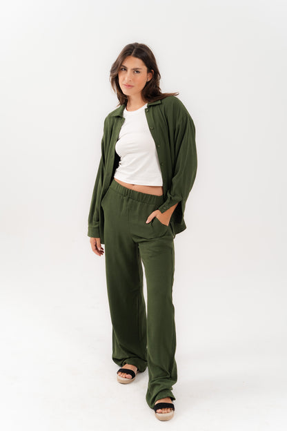 Casual Olive 2-Piece Set
