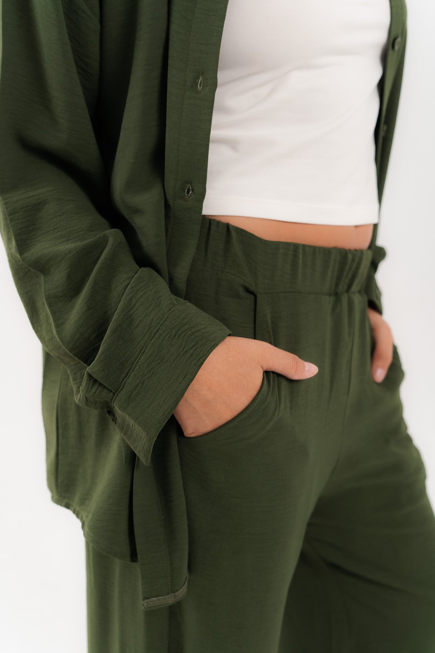 Casual Olive 2-Piece Set