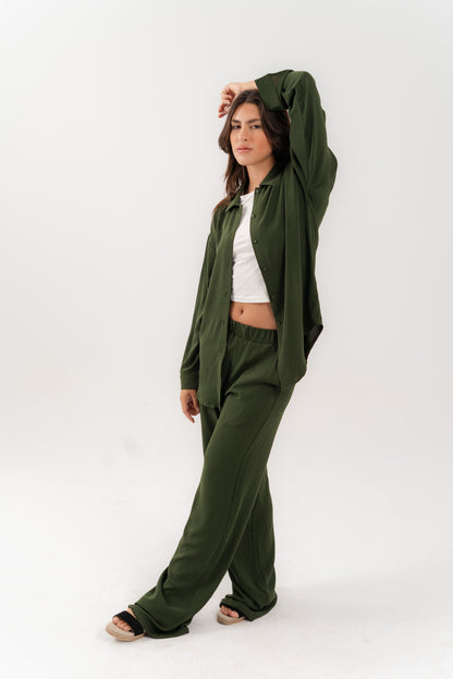 Casual Olive 2-Piece Set