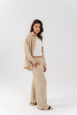Casual Beige 2-Piece Set
