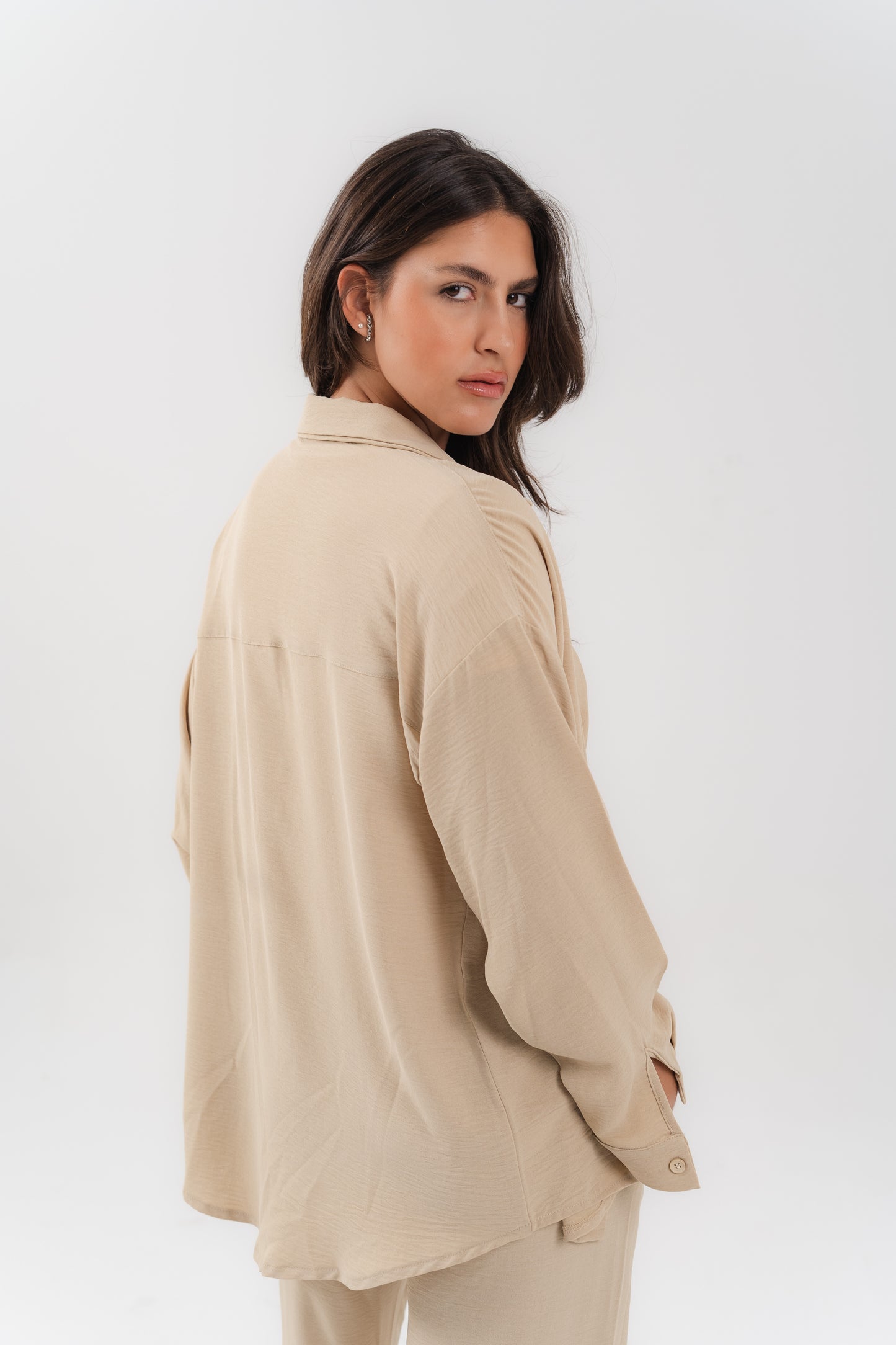 Casual Beige 2-Piece Set