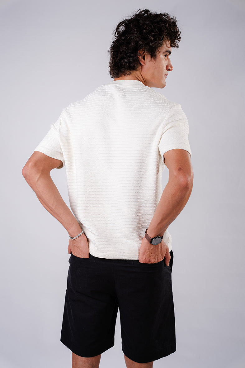 Everyday Textured T-shirt - White