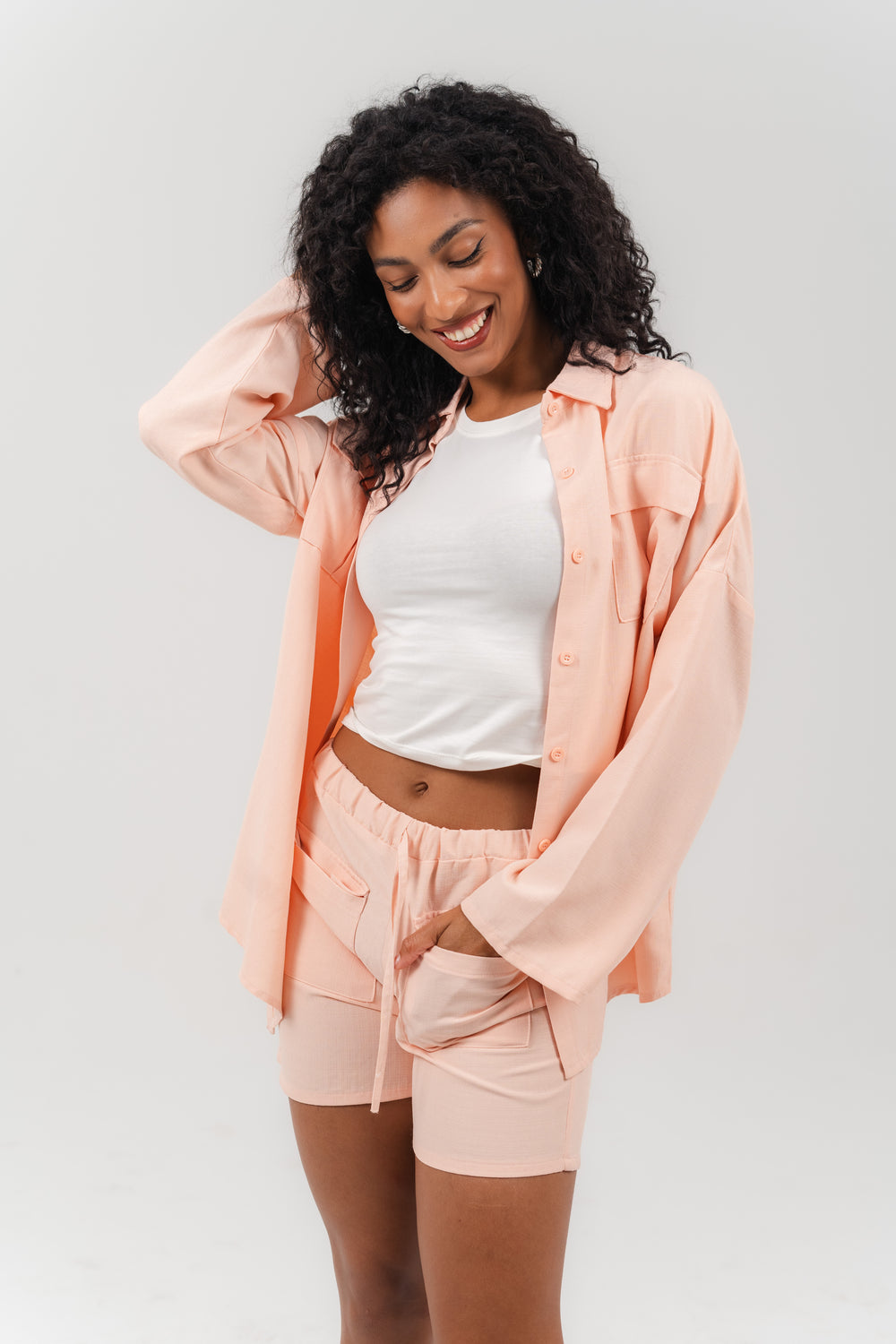 Essentials 2-Piece Soft Peach Set