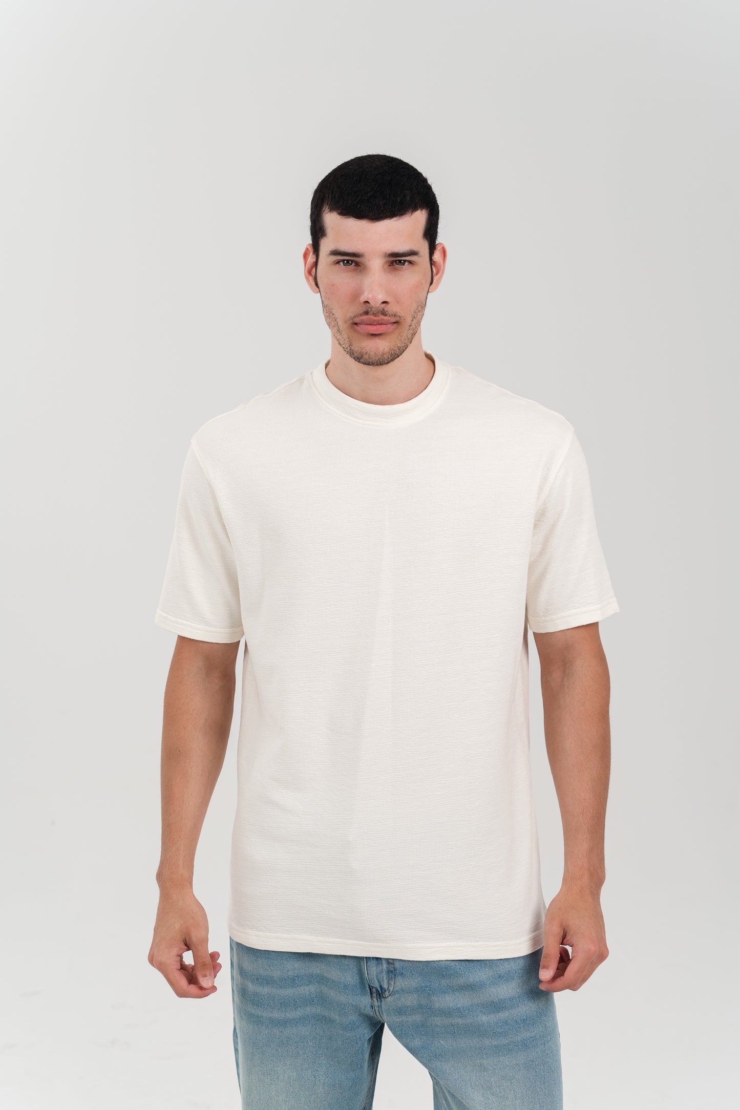 White Oversized T-Shirt with Back Print