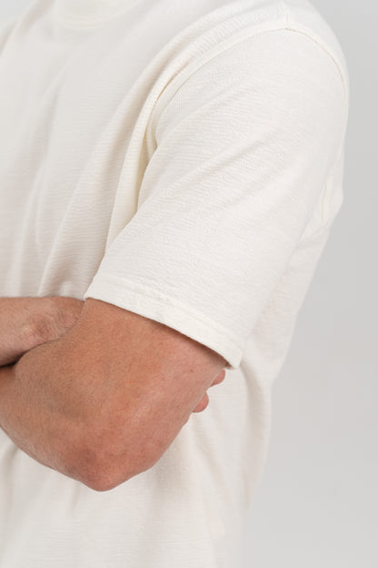 White Oversized T-Shirt with Back Print