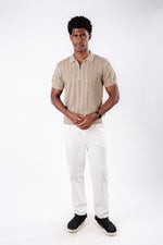 Straight fit Linen Pants - OFF White