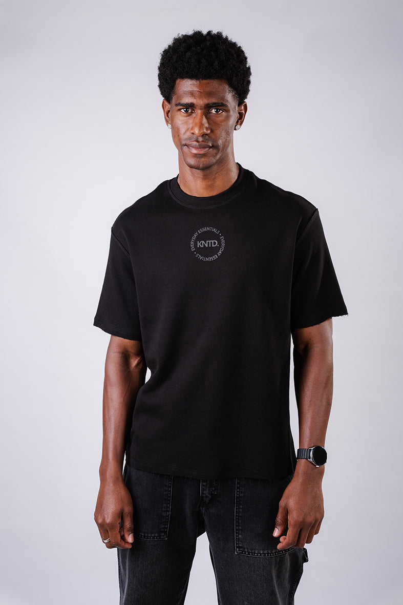 Everyday Essentials Oversized Tshirt- Black