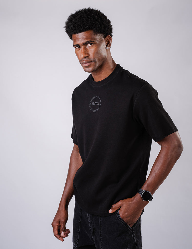 Everyday Essentials Oversized Tshirt- Black