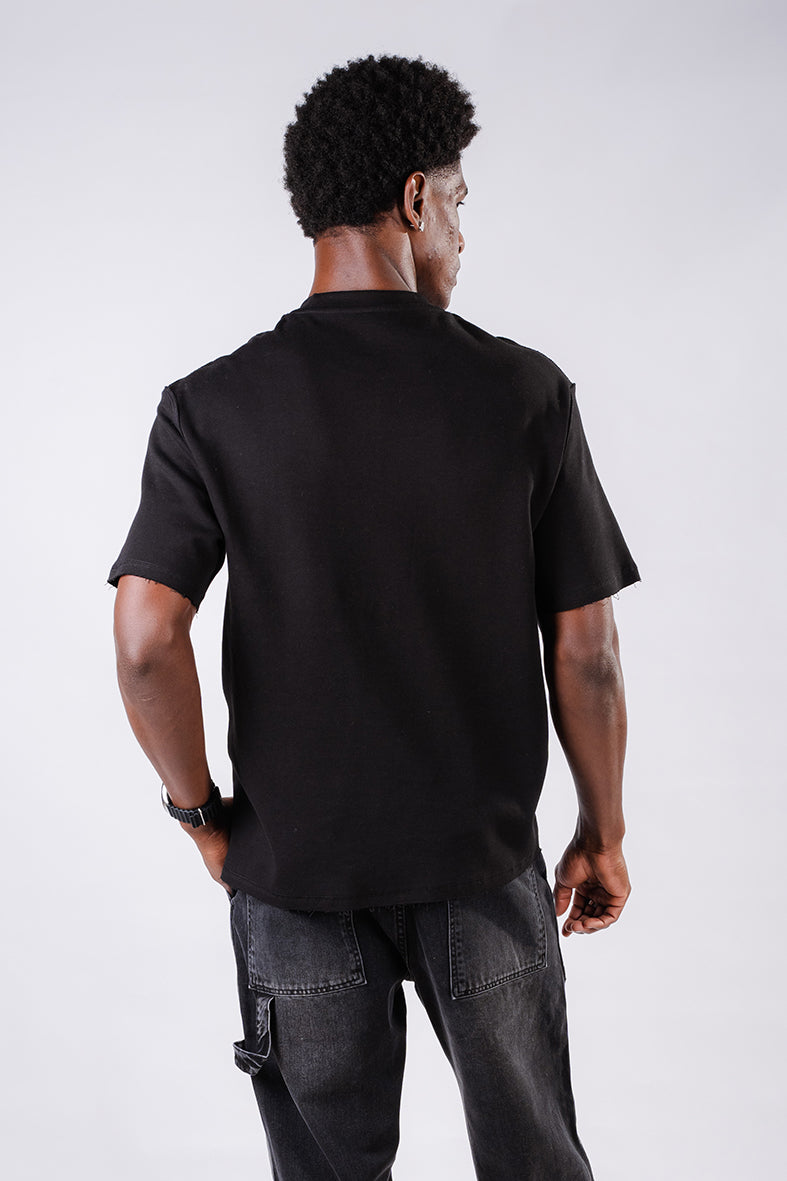 Everyday Essentials Oversized Tshirt- Black