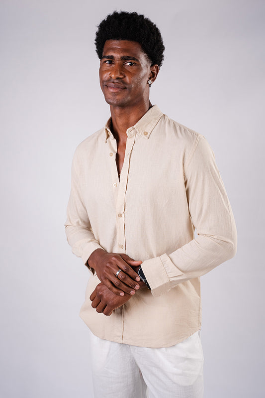 Linen shirt- Beige