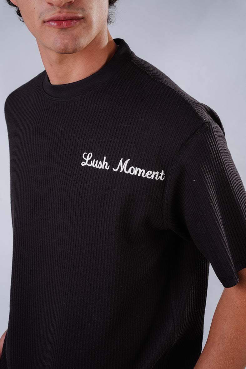 The Lush Life Oversized T-shirt- Black
