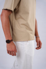 Basic Oversized T-shirt - Beige